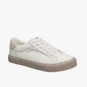 French Connection Becka Women's White Sneakers, Size 7.5